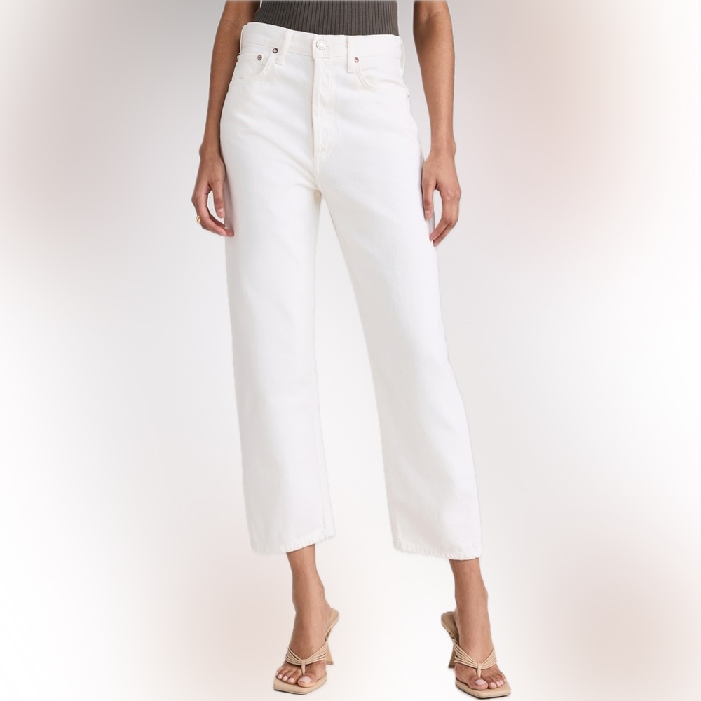 AGOLDE ‘90s Crop Loose Straight Leg Organic Cotton Jeans - size 27